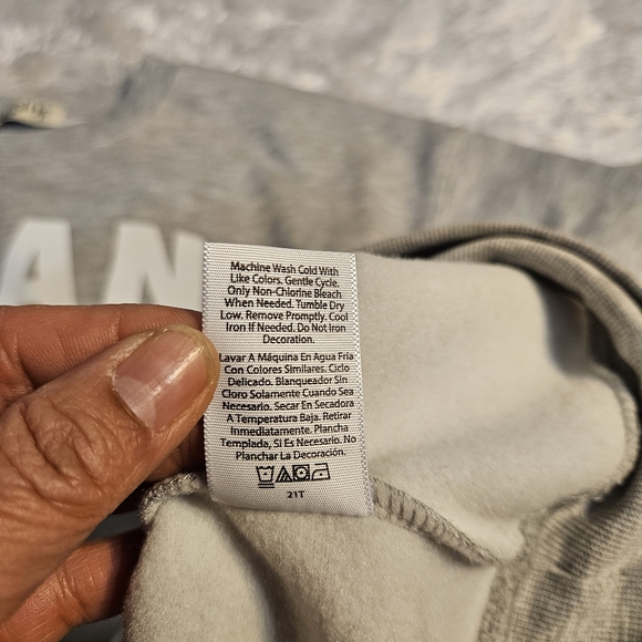 Wound‎ Up I Want Pizza Not Feelings Graphic Sweatshirt Crewneck Gray SZ MEDIUM - Picture 5 of 10